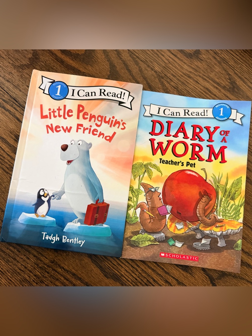 I Can Read! Books: Little Penguin's New Friend and Diary of a Worm Teacher's Pet